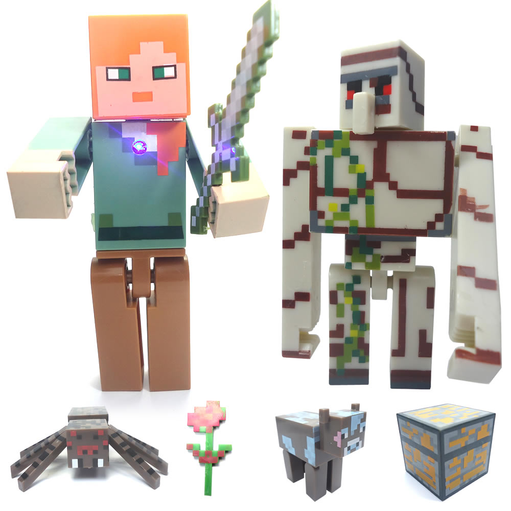 Boneco Minecraft Alex Articulado