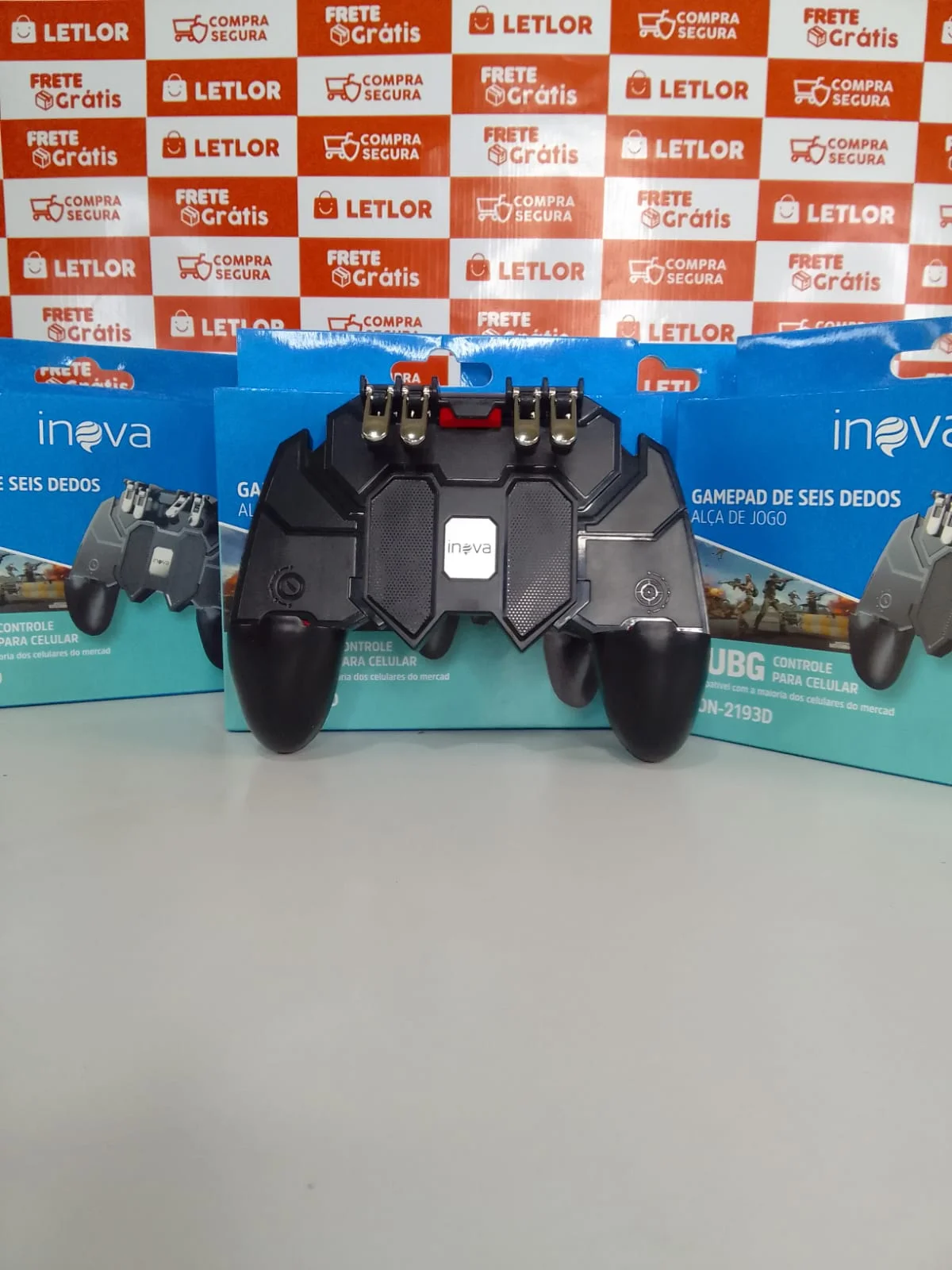 2 Gamepads com Gatilho Controle Celular Joystick Suporte Jogo