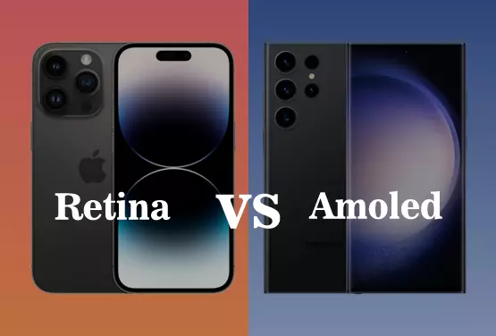 Qual display frontal de celular é melhor: Samsung com tecnologia Amoled ou iPhone com tecnologia Retina?
