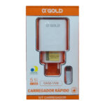 CARREGADOR V8 5.1A 2 USB AGOLD CA32-1