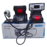 Estação De Solda 21v 2x Baterias, Controle Inteligente, Portátil, Temperatura Led