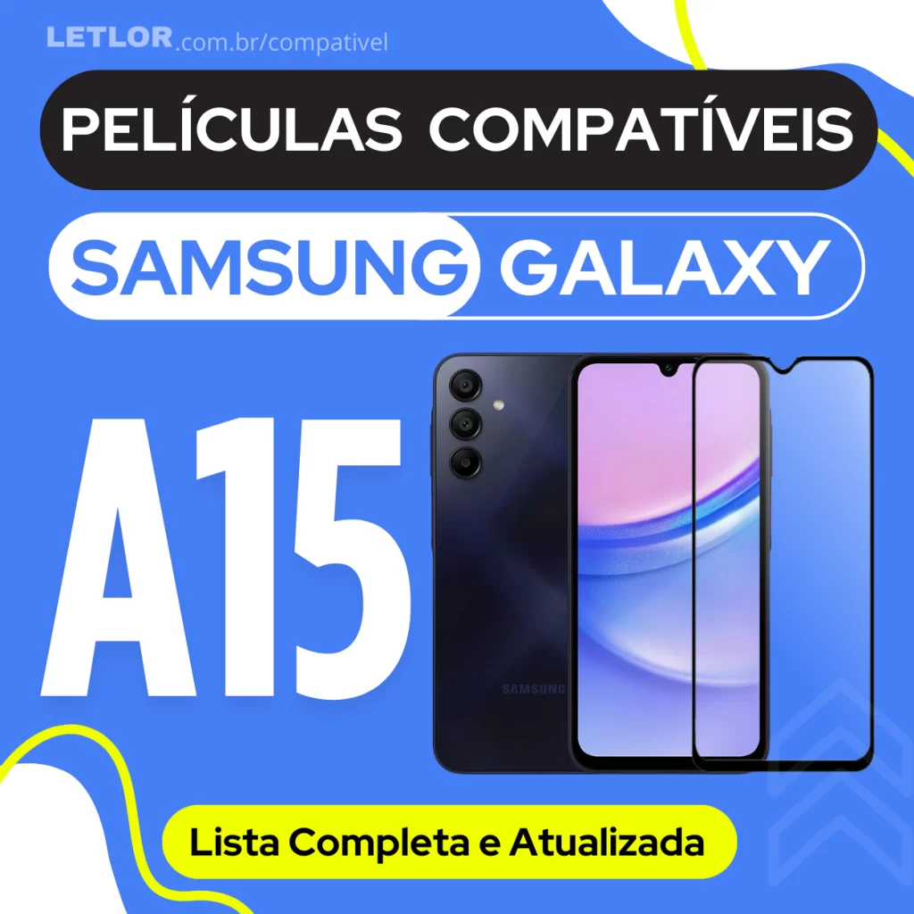 Lista de películas compatíveis com o Samsung Galaxy A15
