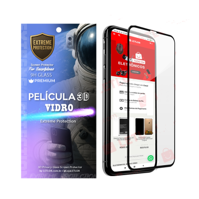 Película para Celular Vidro 3D Todos Modelos